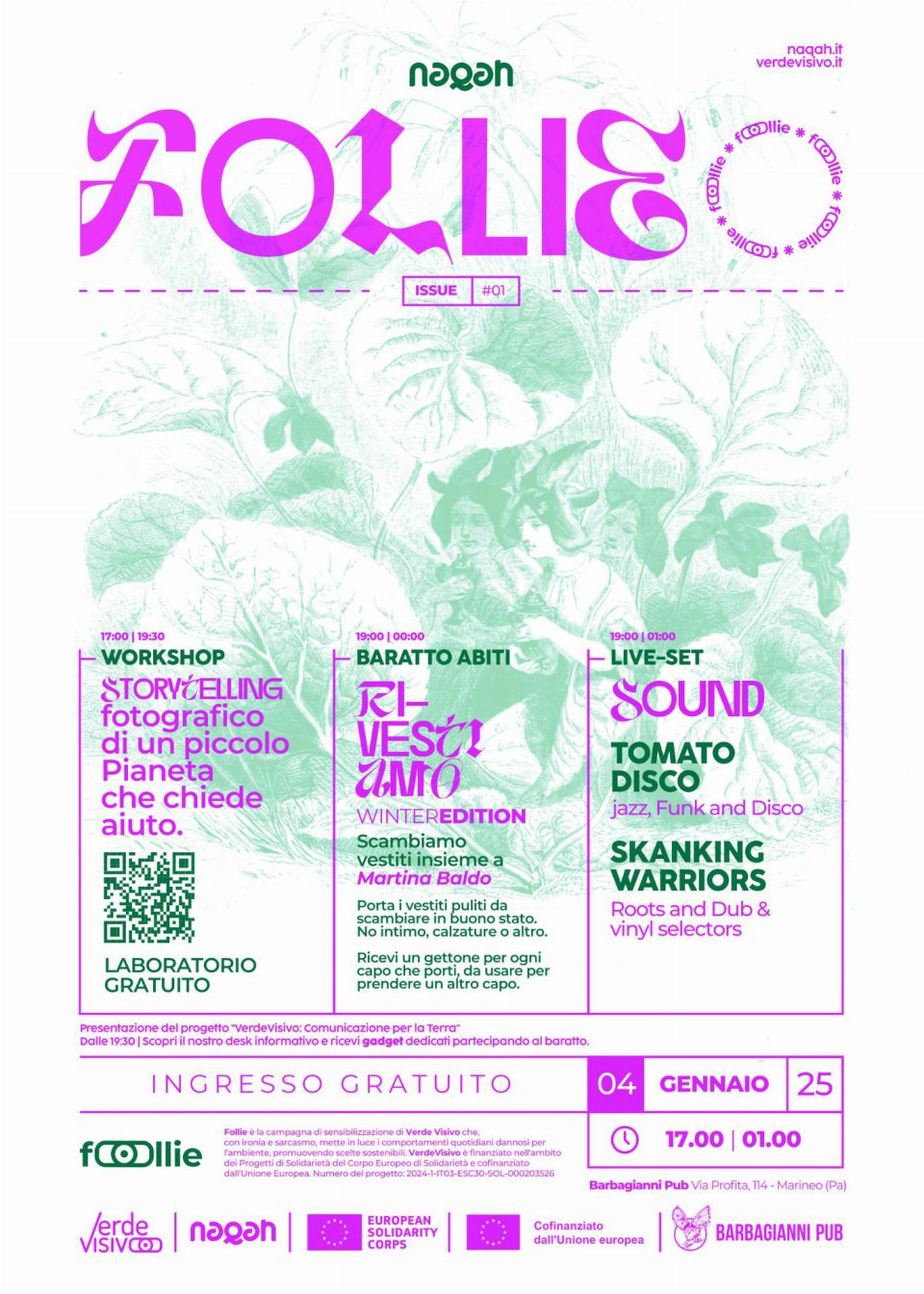 fOOllie #01 – la locandina dell'evento