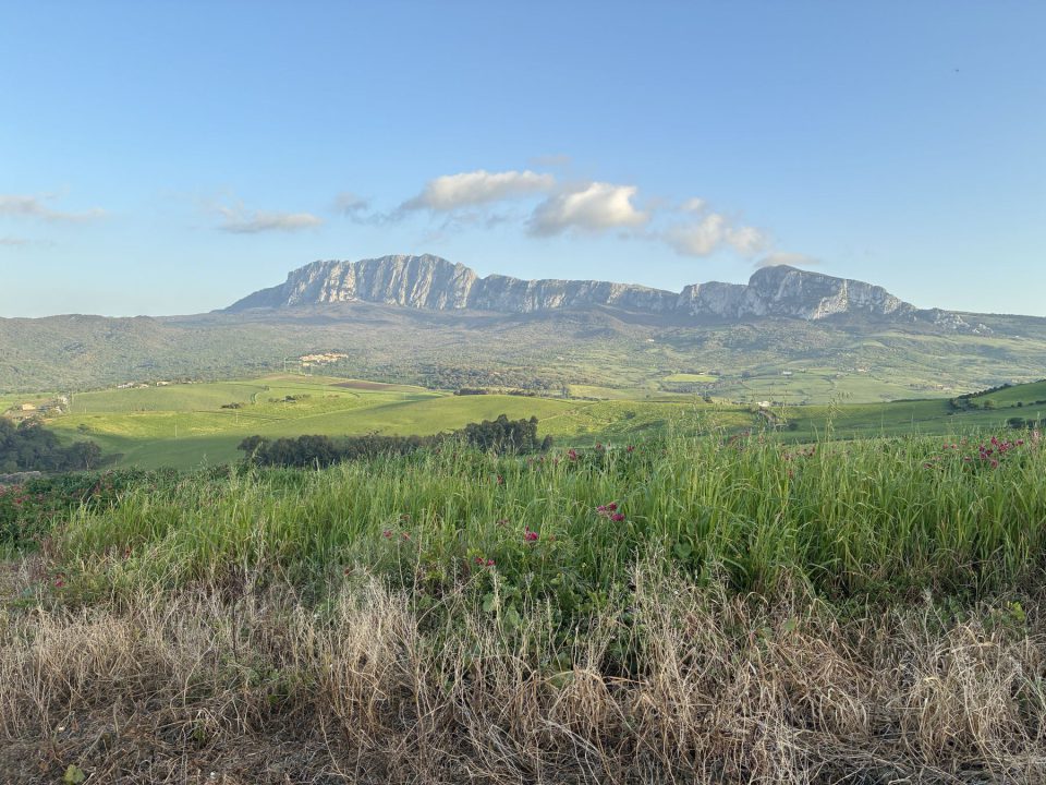 The Rocca Busambra seen from the countryside