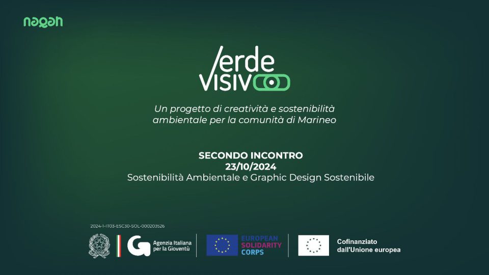 Slide del secondo incontro di VerdeVisivo